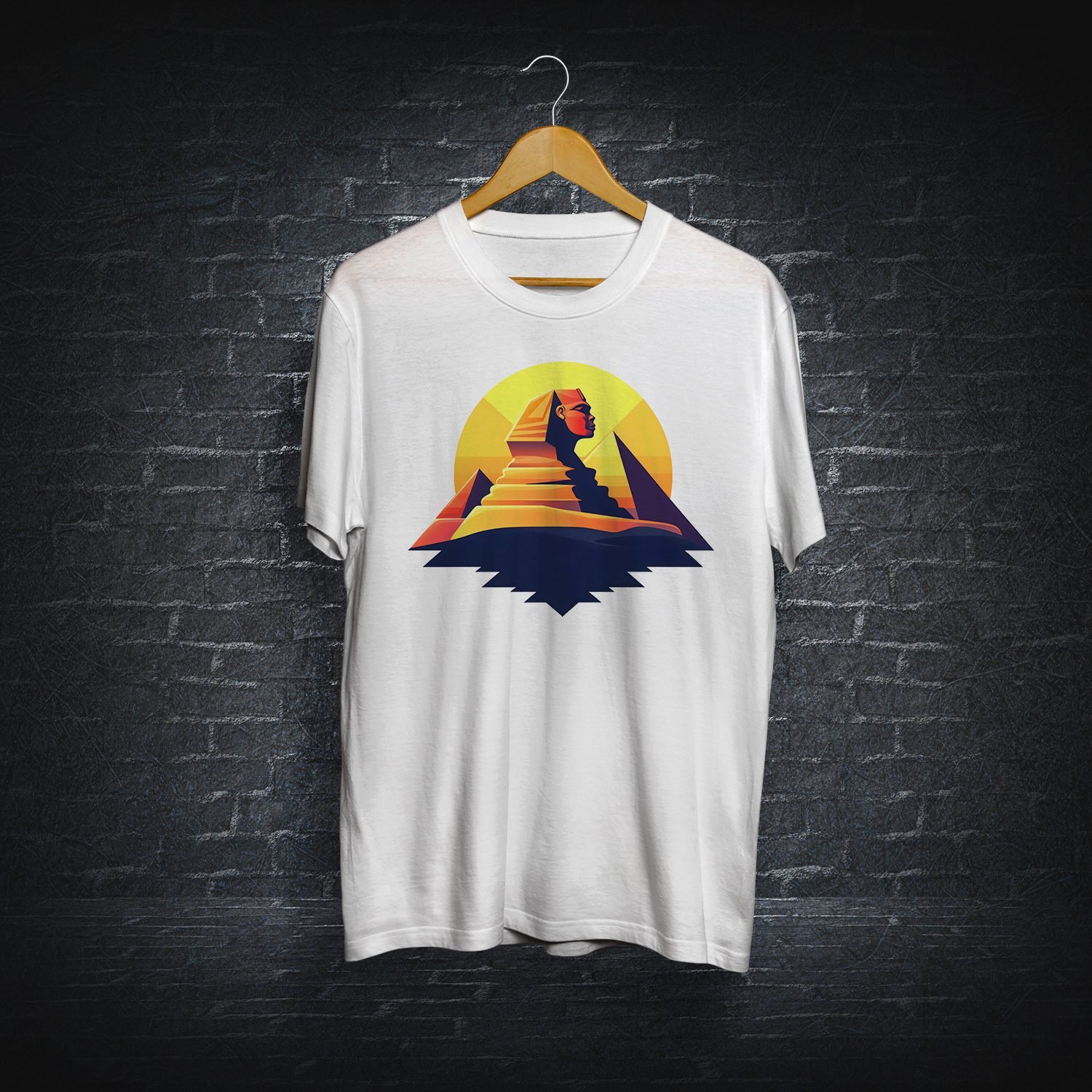 Egypt Design Pyramids T-Shirt | Premium Cotton Egyptian Heritage Tee