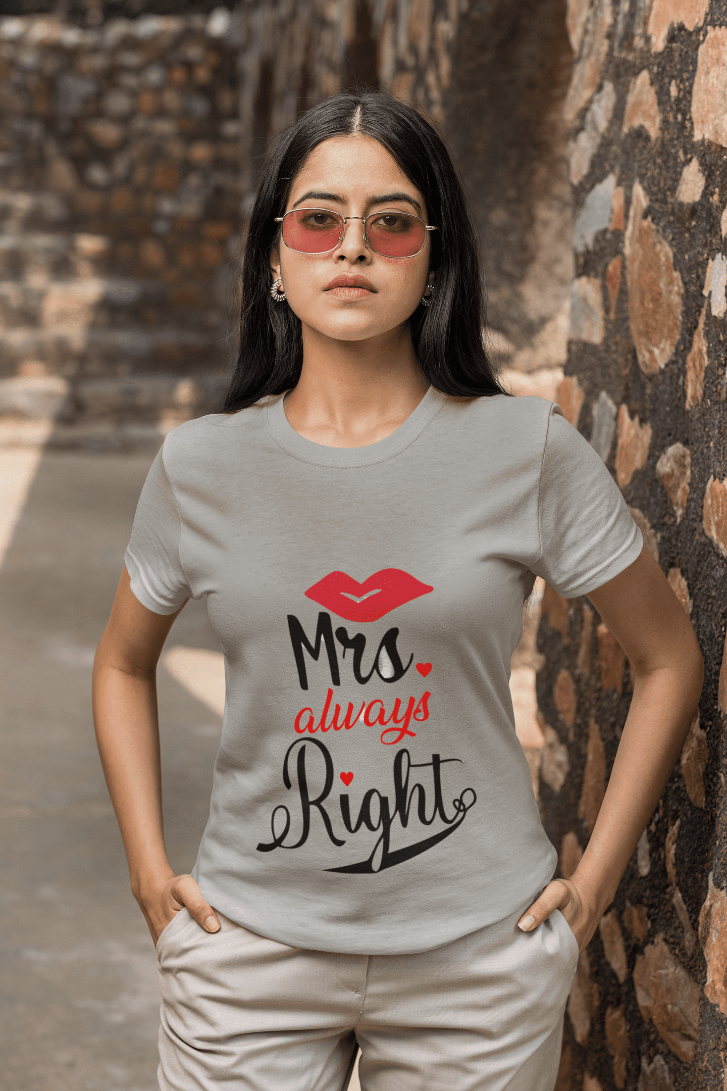 Mrs. Always Right Graphic T-Shirt | Premium Cotton Funny T-Shirt